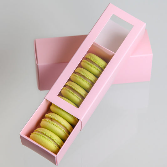 Box of 6 Caramel Apple macarons with Calvados and tonka bean, YBLN Pastry Calgary